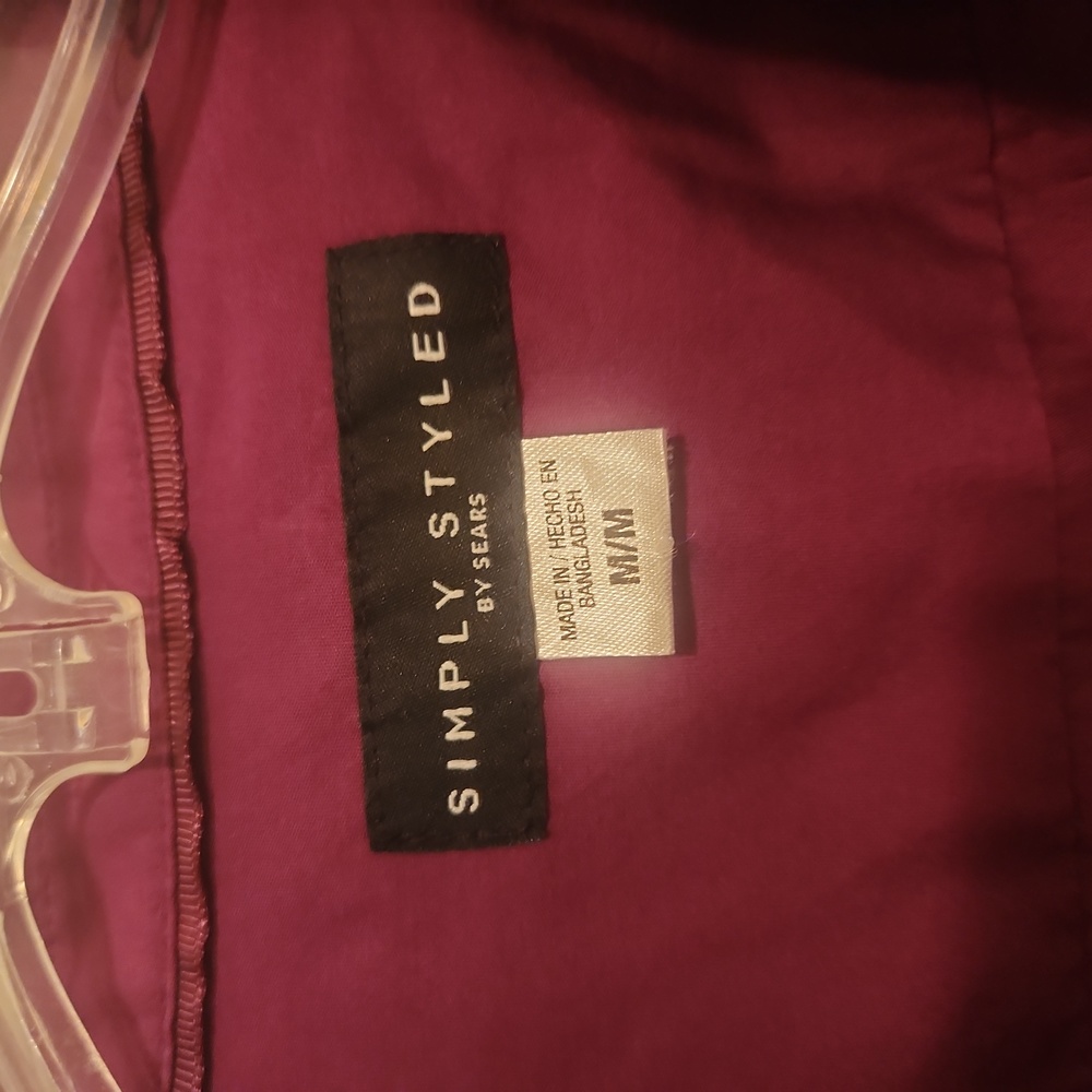 Simply Styled Plum Longsleeve Button Shirt NWT - Picture 3 of 8